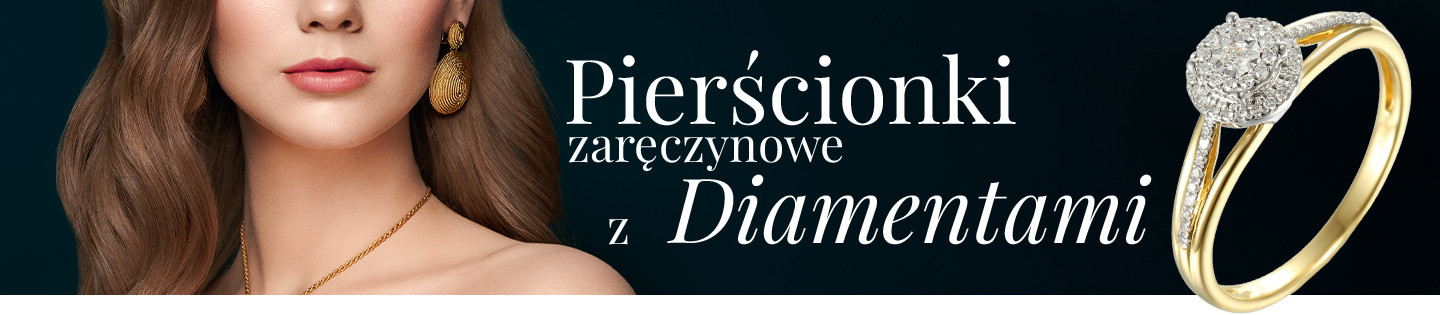 Zaręczynowy z diamentem