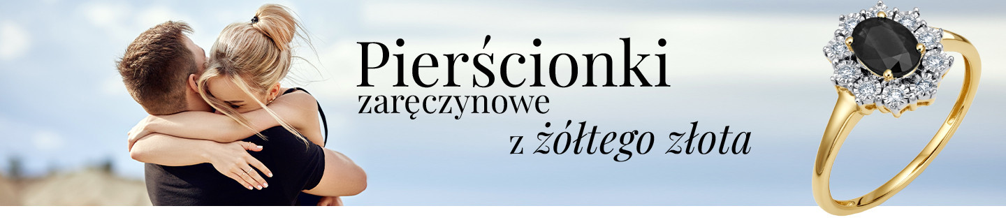 Pierścionki zaręczynowe - Złoto żółte