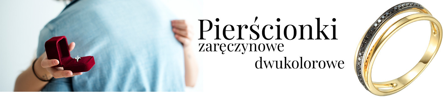 Pierścionki zaręczynowe - Złoto dwukolorowe