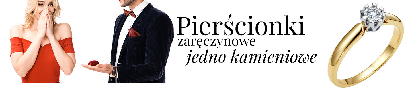 Pierścionki zaręczynowe z kamieniem
