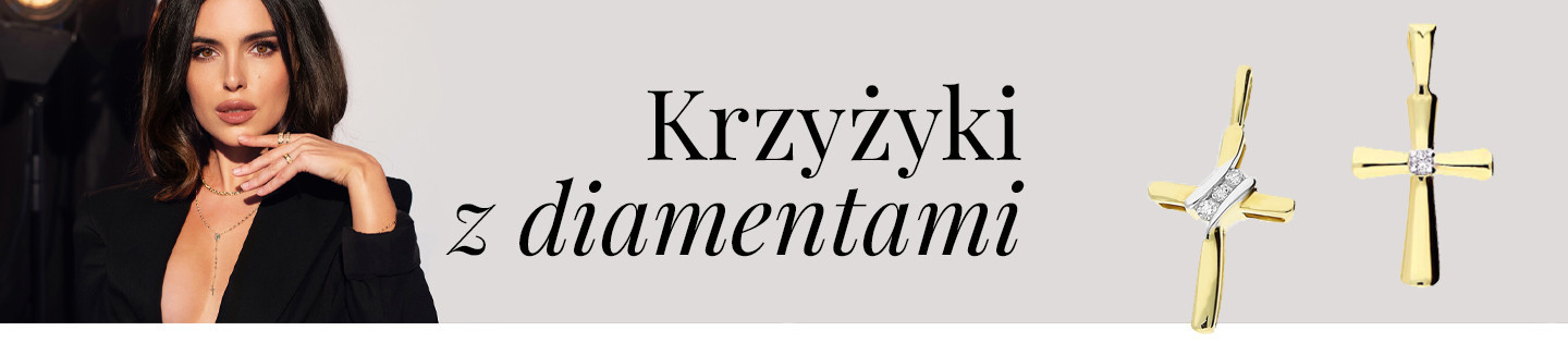 Krzyżyki z diamentami