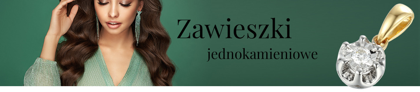 Wisiorki z jednym kamieniem