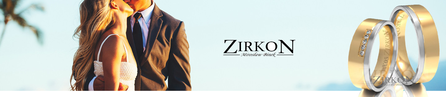 Obrączki ślubne Zirkon