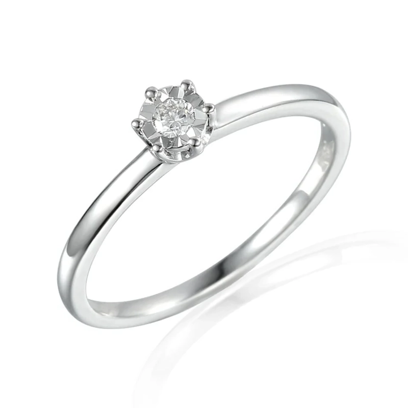 Pierścionki zaręczynowe z białego złota