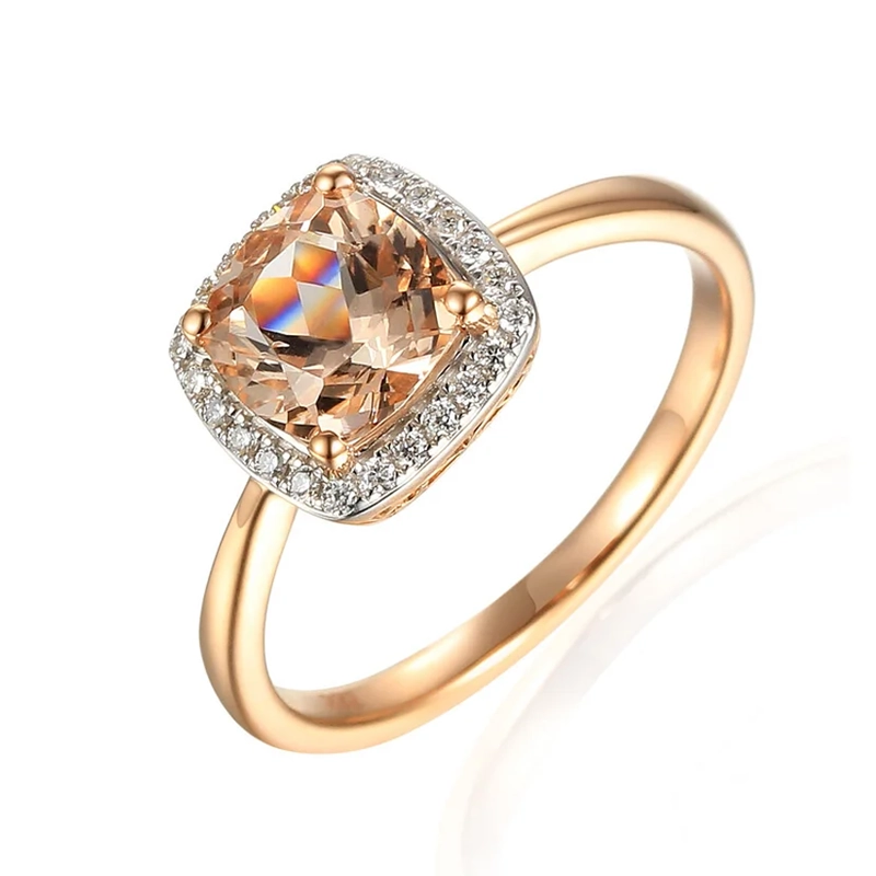 Pierścionki zaręczynowe z różowego złota