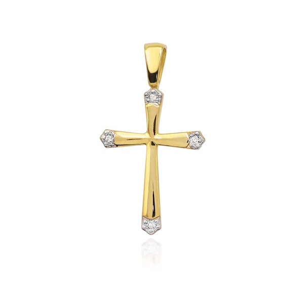 Złote medaliki i krzyżyki na chrzest i komunię